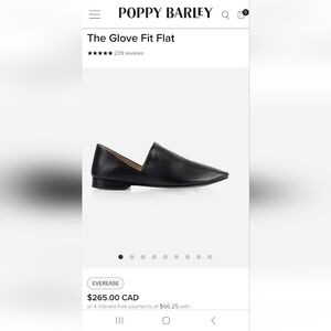 Poppy barley glove fit flat size 8.5